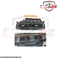 Black Ac Vent Grille Assembly Center 64229115860 & Right 64229115862 & Left 64229115861 Compatible With BMW 7 Series F01 F02 F03 F04