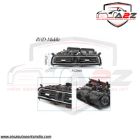 Black Ac Vent Grille Assembly Center 64229115860 & Right 64229115862 & Left 64229115861 Compatible With BMW 7 Series F01 F02 F03 F04