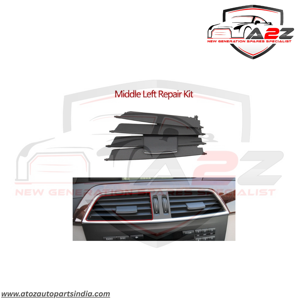Center AC Conditioner Air Vent Grill Outlet Tab Clip Repair Kit  Black  2048306154 2048306054 Compatible With MERCEDES BENZ C-CLASS W204 LCI Tag-ACR-13