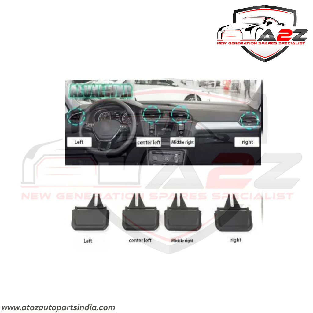 Front Rear /Center AC Vent Grill Nob 56G820951 Compatible with Skoda  Kodiaq Koraq Tag No.42