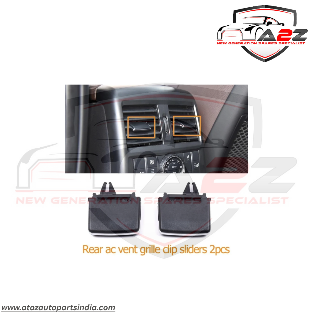Rear Air Conditioner Back Ac Vent Grille Outlet Tab Clip Slider Repair Kit 1668300554 Compatible With MERCEDES BENZ ML-CLASS W166 & GL-CLASS W166 & GLE W166 & M-CLASS W166 &  GLS W166 (Set)