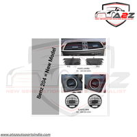 Black Ac Vent Grille Left 2048306254 -1 & Right 2048306254 -1 Compatible With MERCEDES BENZ C-CLASS W204 2007-2011