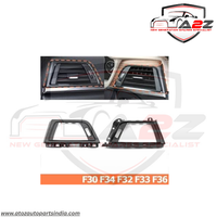 Front Ac Vent Outer Frame Matt Chrome 64229346226 Compatible With BMW 3-Series F30 & F34 GT