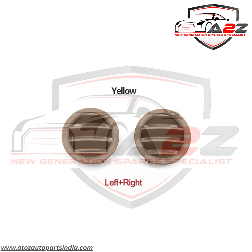 Console Small Ac Vent Grille Cover Dark Yellow 20468067878K20 20468068878K20 Compatible With Mercedes Benz C Class 2007-2011 W204