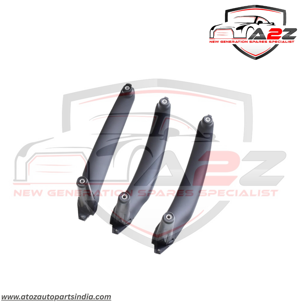 Inner Door Pull Handle 3pcs Set Black Left 51416969401 Right 51416969402 Compatible With BMW X5 X6 E70 E71 E72