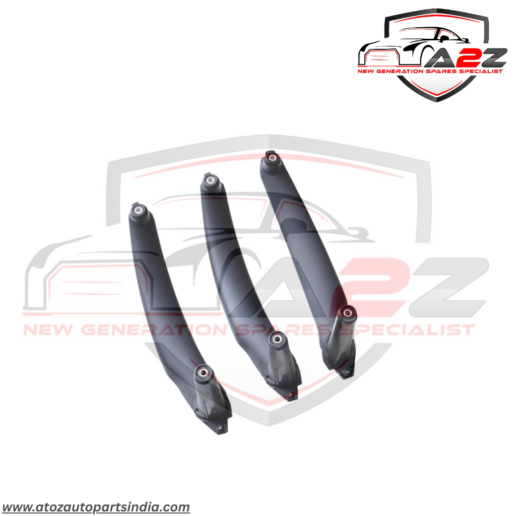 Inner Door Pull Handle 3pcs Set Black Left 51416969401 Right 51416969402 Compatible With BMW X5 X6 E70 E71 E72