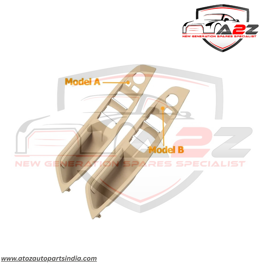 RHD Inner Door Pull Handle and Window Switch Panel Beige 51417225876 Left 51417225849 Right 51417225850 Left 51417225891 Right 51417225892 Compatible With BMW F10 F11 F18