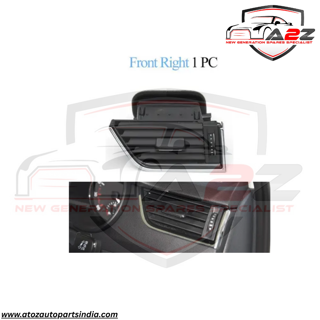 Black Ac Vent Grille Assembly Center 5E0820951  Right 5E0820951  Left 3VD819701  Rear 5ED819203 Left 5E0819701-A  Right 5E0819702-A Compatible With Skoda Octavia (New Model)