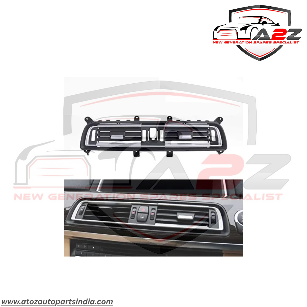 Black Ac Vent Grille Center 64229115860 & Rear 64229118249 Compatible With BMW 7 Series F01 F02 F03 F04
