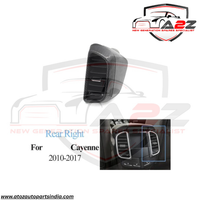 Black Ac Vent Grille Assembly Front-Right 7P5819704D  & Front-Left 7P5819703D & Center-Left 7P5819727E & Center-Right 7P5819728E & Rear-Left 7P5819203B & Rear-Right 7P5819204B  Compatible With PORCHE CAYENNE
