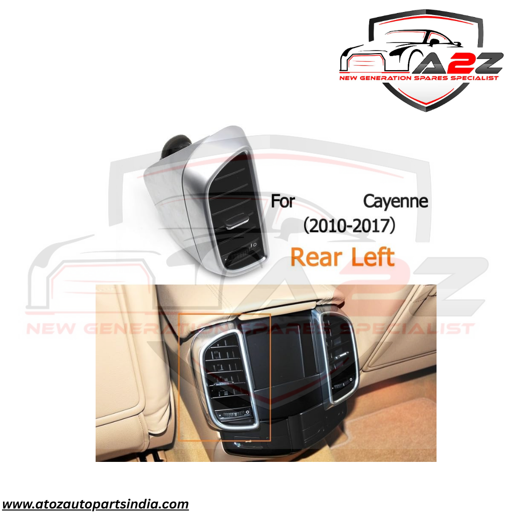 Black Ac Vent Grille Assembly Front-Right 7P5819704D  & Front-Left 7P5819703D & Center-Left 7P5819727E & Center-Right 7P5819728E & Rear-Left 7P5819203B & Rear-Right 7P5819204B  Compatible With PORCHE CAYENNE
