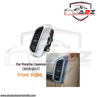 Black Ac Vent Grille Assembly Front-Right 7P5819704D  & Front-Left 7P5819703D & Center-Left 7P5819727E & Center-Right 7P5819728E & Rear-Left 7P5819203B & Rear-Right 7P5819204B  Compatible With PORCHE CAYENNE