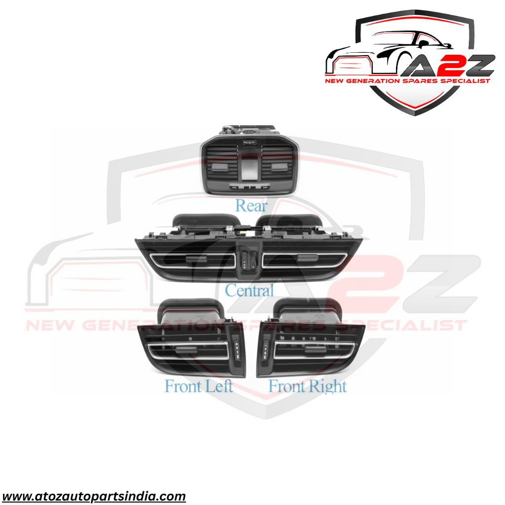 Ac Vent Grille Front Left 95B819701H & Right 95B819702H & Center 95B819110D & Rear 95B819203H Compatible With Porsche Macan (2018-2022)