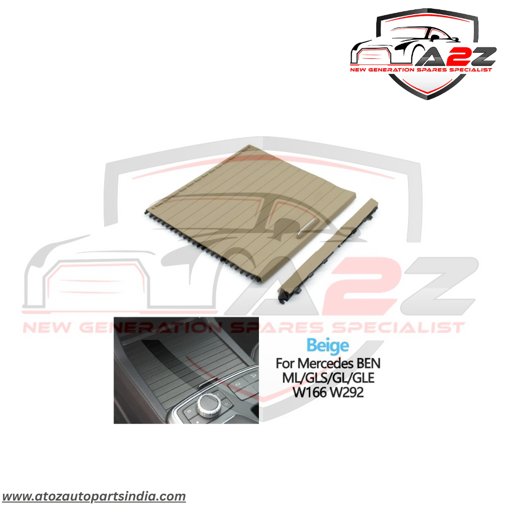 Water Cup Holder Roller Cover Trim Beige 1666803814 Compatible With Mercedes Benz GL-Class W166 & GLE W166 & GLS