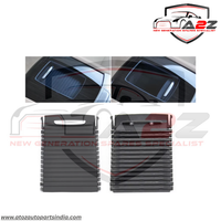 Rear Drink Cup Holder Rolling Curtain Cover Trim Blind Shutter 52207217530 Compatible With BMW 7 Series F01 F02 F03 F04 2009-2014