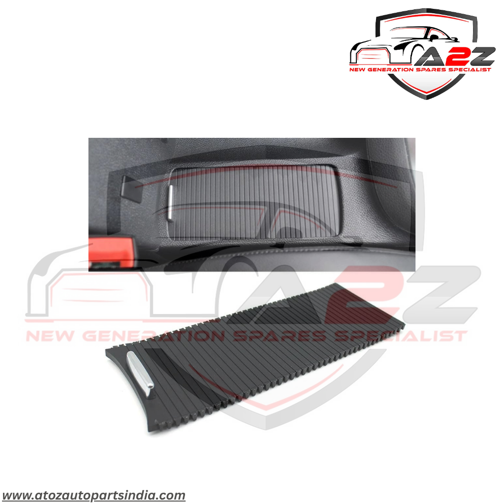 Water Cup Holder Roller Blind Cover, Center Console Armrest Cup Holder Slide Roller Cover Shutters Trim 5KD86253182V Compatible With Volkswagen jetta A5 Golf 5