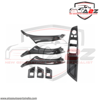 Door Handle Black Inner Set  Carbon Fiber 51417225874 51417225873 51417225847 Right 51417225848 51417225889 Right 51417225890 51417225851 51417225852 Compatible with BMW 5 Series F10 2010-2017