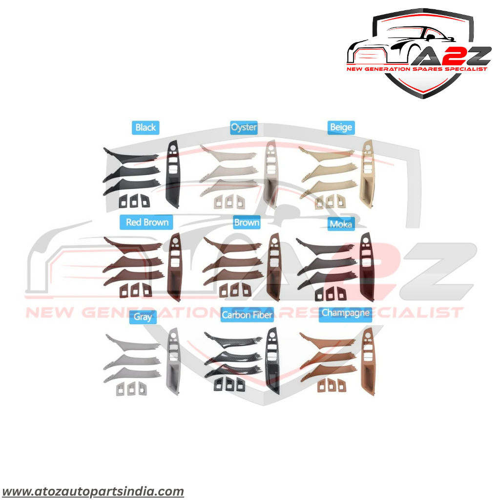 Door Handle Black Inner Set  Carbon Fiber 51417225874 51417225873 51417225847 Right 51417225848 51417225889 Right 51417225890 51417225851 51417225852 Compatible with BMW 5 Series F10 2010-2017