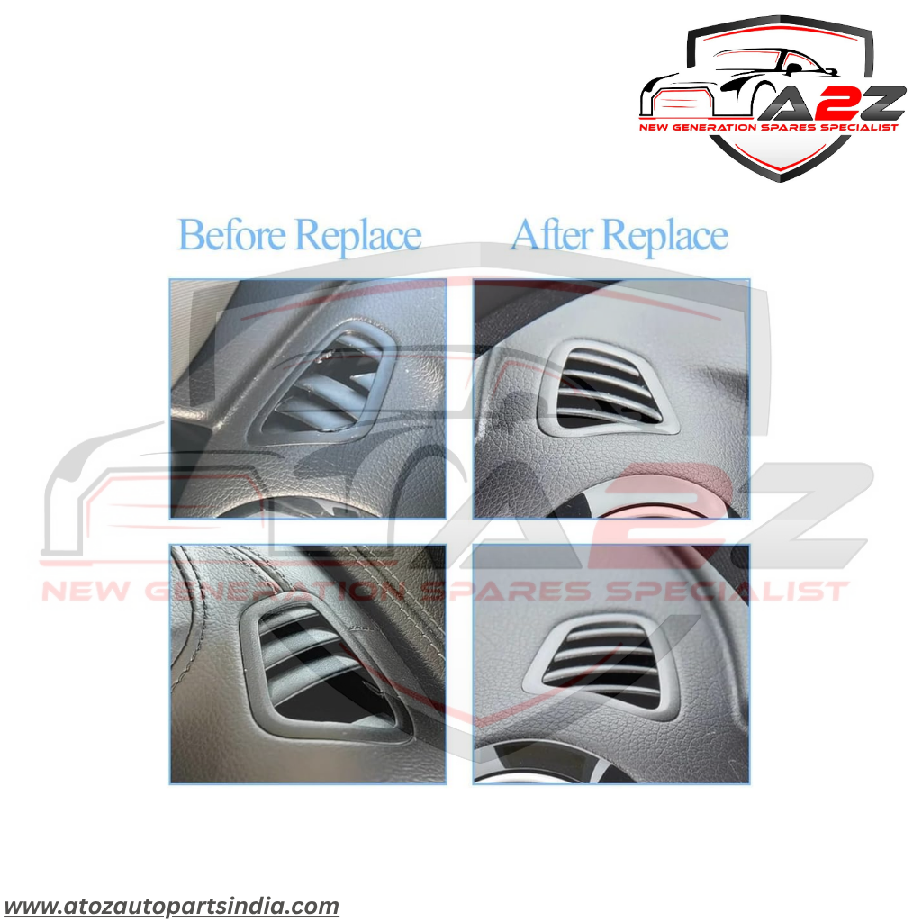 Front Ac Vent Grill Dashboard  Left & Right (Set) 25368038028 Compatible With BENZ 253 Brown