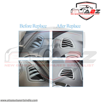 Front Ac Vent Grill Dashboard  Left & Right (Set) 25368038028 Compatible With BENZ 253 Brown
