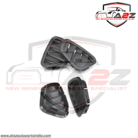 Front Ac Vent Grill Dashboard  Left & Right (Set) 25368038028 Compatible With BENZ 253 Brown