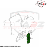 Rear Right  Power Window Regulator With Motor LR026717 Compatible with LAND ROVER RANGE ROVER EVOQUE (L538)