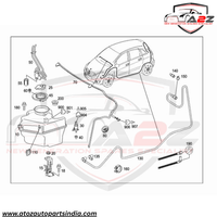 Headlight Washer Nozzle Compatible With MERCEDES-BENZ A-CLASS W169  Headlight Washer Nozzle Left 1698601247 A1698601247  & Right 1698601147 A1698601147