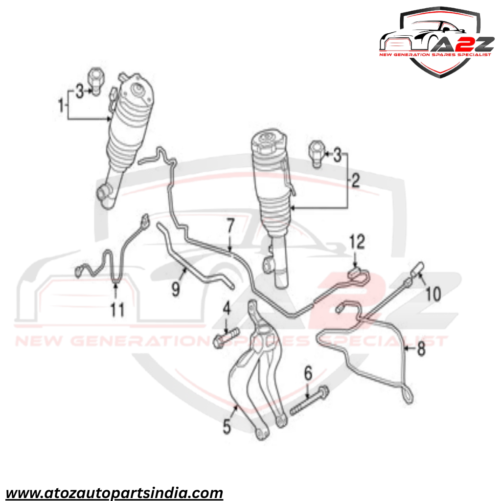 Front Right Air Suspension Shock Absorber Strut 31451834 31658903 31476850 31476851 32269549 Compatible With VOLVO XC90 N.M