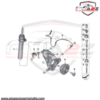 Front Left/Right ABS Wheel Speed Sensor 34526880755 34525A98F72 3425A61B45 34526895881 Compatible With BMW & 2 Gran Coupe (F44) & X1 (F48) & MINI & MINI CLUBMAN (F54) & MINI COUNTRYMAN (F60)
