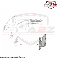 Front Right Power Window Regulator 4L0837462 Compatible with AUDI Q7 (4LB)