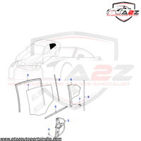 Rear Left  Power Window Regulator With Motor C2Z26992 Compatible with JAGUAR XF I (X250)