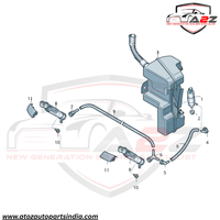 Headlight Washer Nozzle Compatible With AUDI Q3 Left 8U0955101B 8U0955101A & Right 8U0955102B 8U0955102A