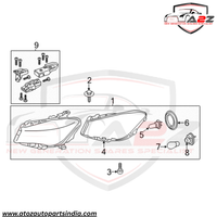 Headlight Washer Nozzle Compatible With MERCEDES-BENZ B-CLASS W246 Headlight Washer Nozzle Left 2468600547  & Right 2468600647