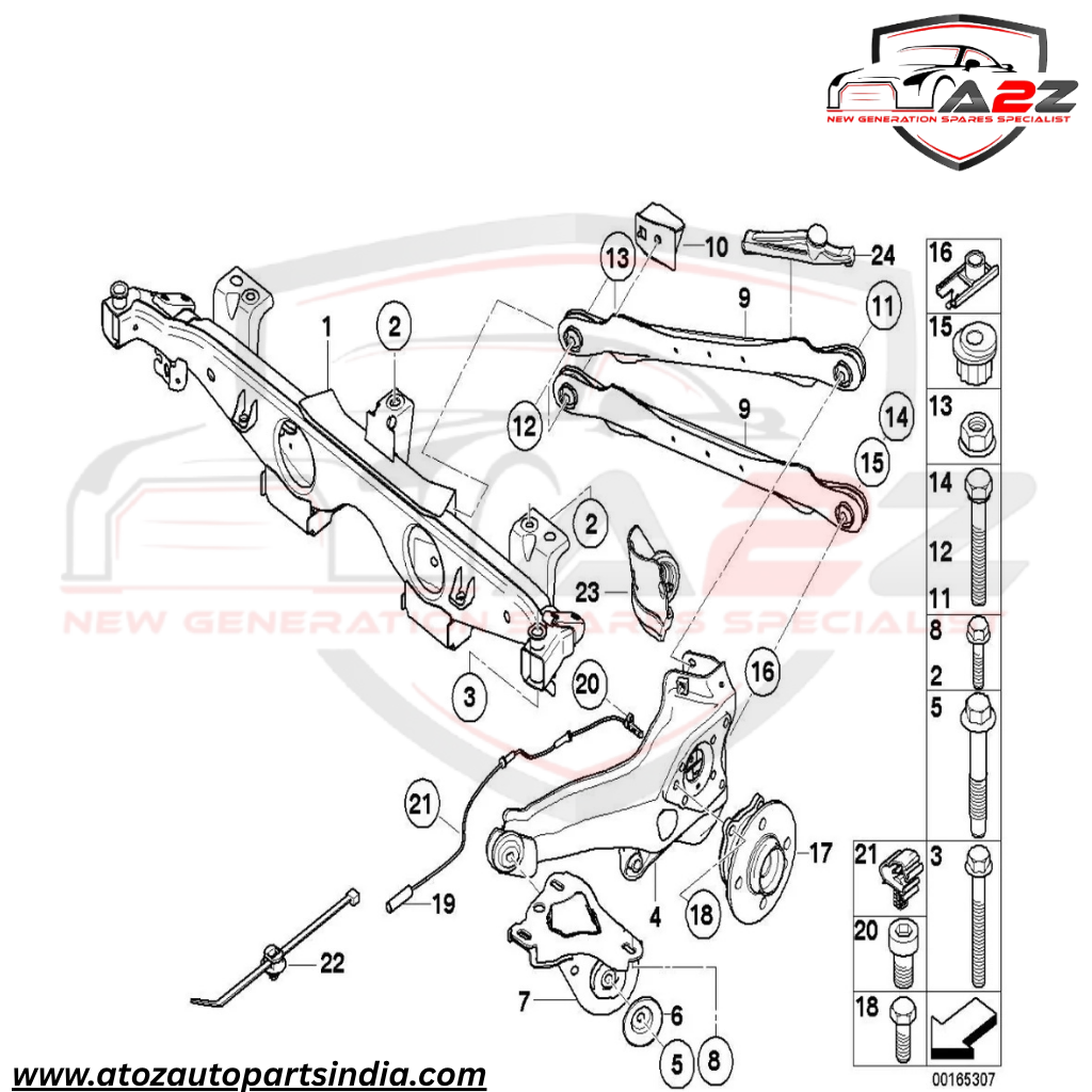 Rear Left/Right ABS Wheel Speed Sensor 34526756385 Compatible With MINI R57