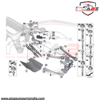 Rear Left/Right ABS Wheel Speed Sensor 34526859584 34526874638 Compatible With BMW 5 Series G30, F90 & 7 Series G11, G12