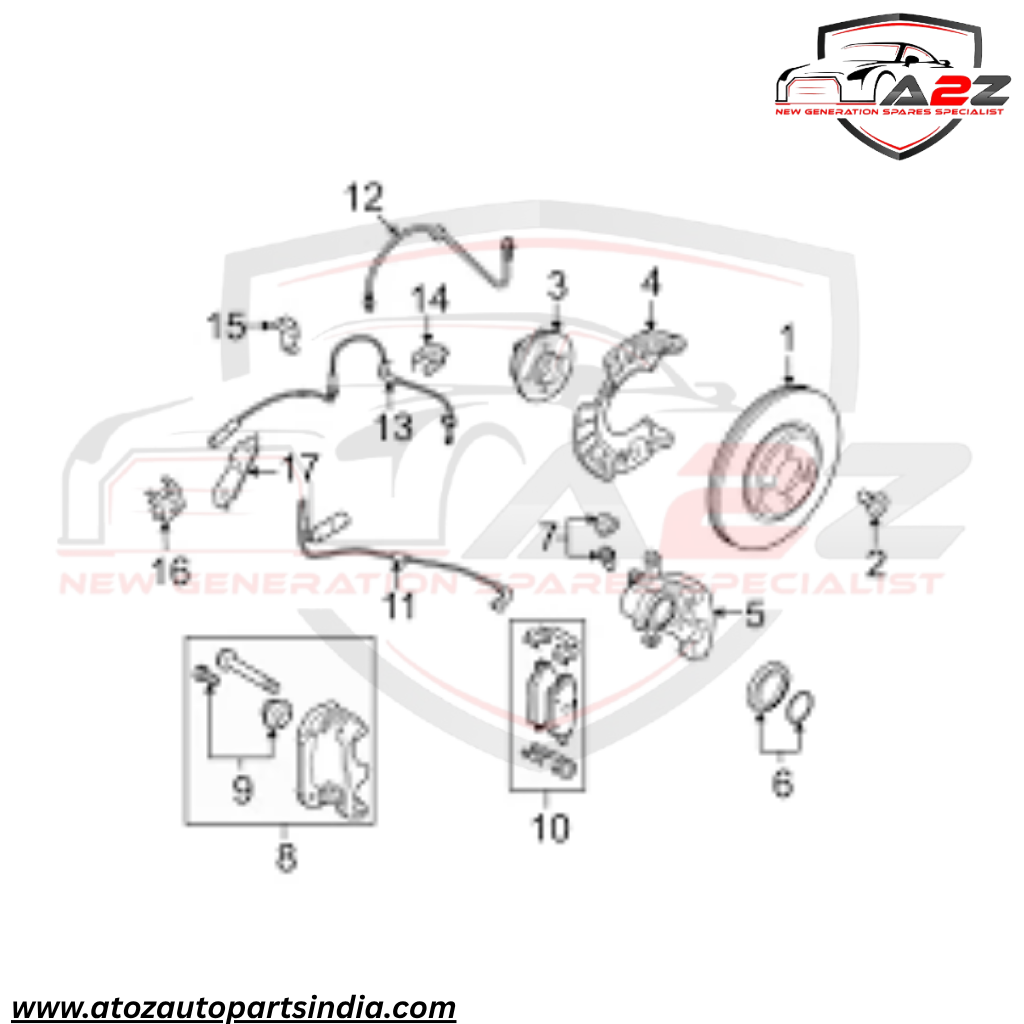 Front Left/Right ABS Wheel Speed Sensor 34526773019 34526793819 34526851500 Compatible With MINI R56