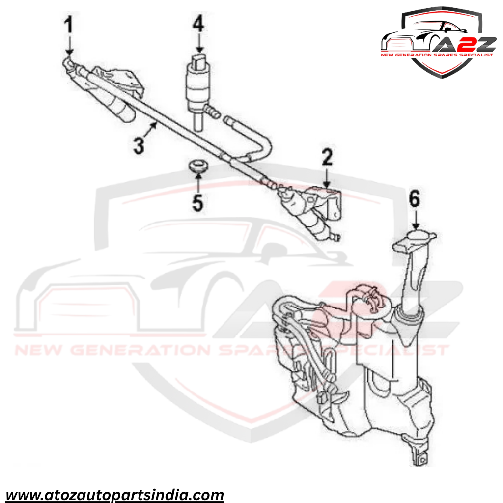 Headlight Washer Nozzle Compatible With MERCEDES-BENZ M-CLASS W164 Headlight Washer Nozzle Left 1648600547 A1648600547 & Right 1648600647 1648700647 A1648600647