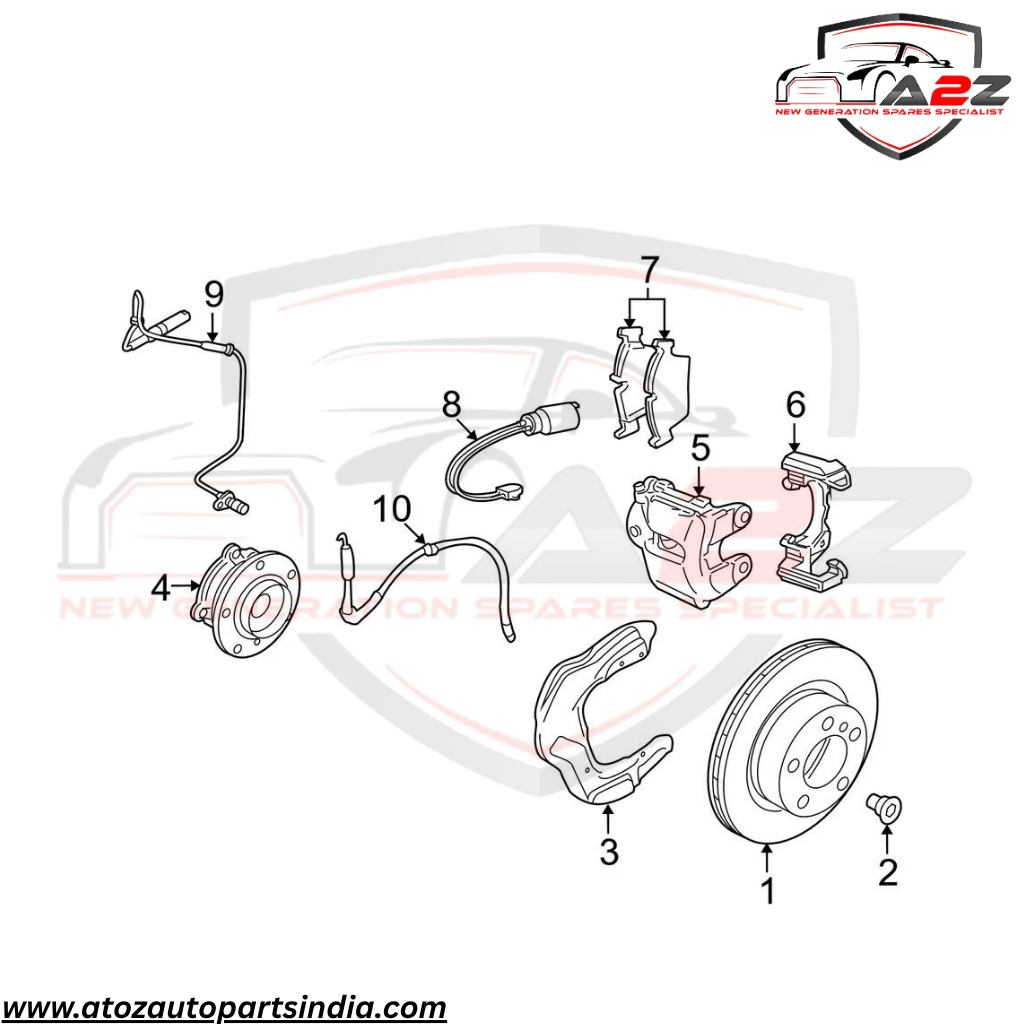 Front Left/Right ABS Wheel Speed Sensor 34526784989 Compatible With BMW X1 E84