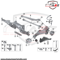 Rear Left/Right ABS Wheel Speed Sensor 34526850764 34526858467 Compatible With BMW X1 F48
