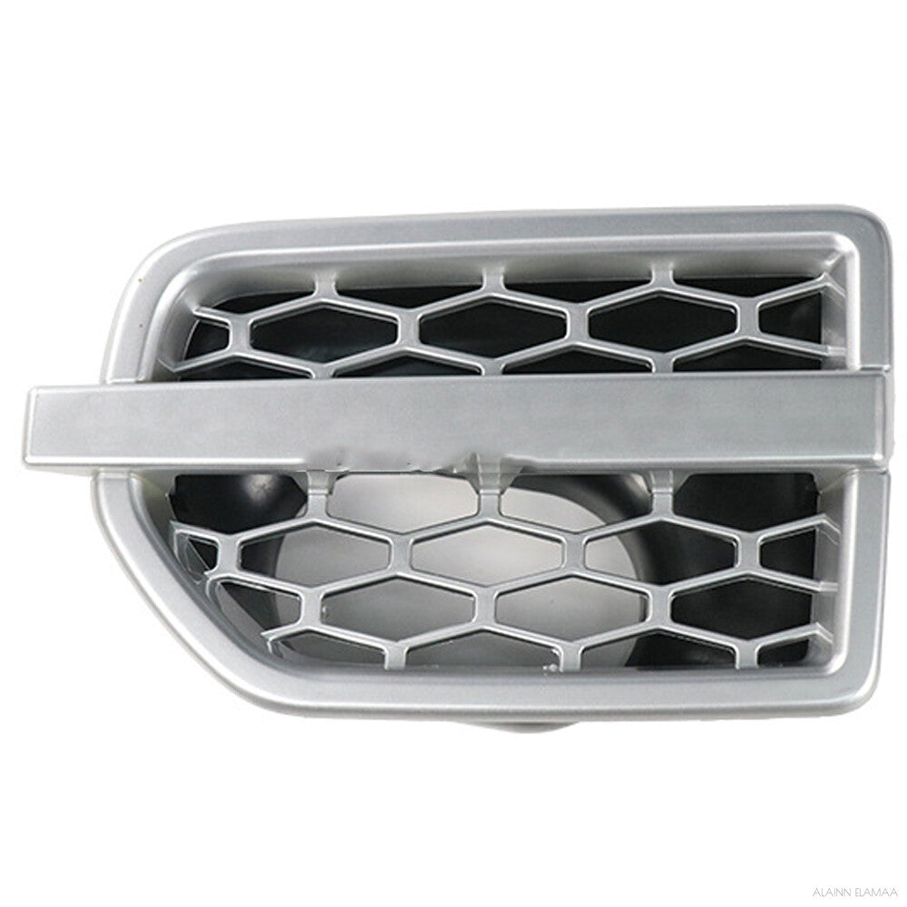 Mud Flap Grille/Air Intake Fender Vents Side Grille Set (Silver) Left LR057531 & Right LR057530 Compatible With Land Rover Discovery 4 L391