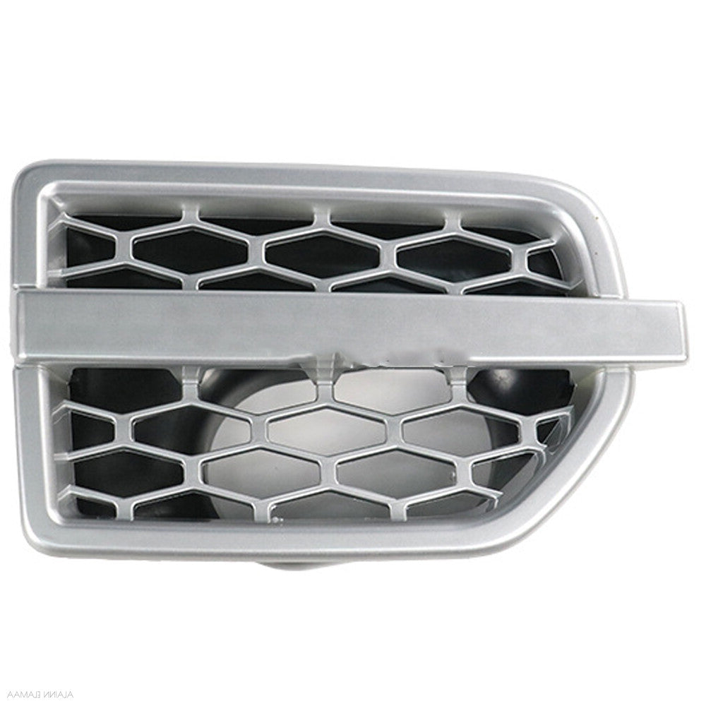 Mud Flap Grille/Air Intake Fender Vents Side Grille Set (Silver) Left LR057531 & Right LR057530 Compatible With Land Rover Discovery 4 L391