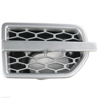 Mud Flap Grille/Air Intake Fender Vents Side Grille Set (Silver) Left LR057531 & Right LR057530 Compatible With Land Rover Discovery 4 L391