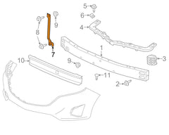 Front Bumper Bracket Left 31365416 Right 31365417 Compatible With Volvo S60 Tag No.2707
