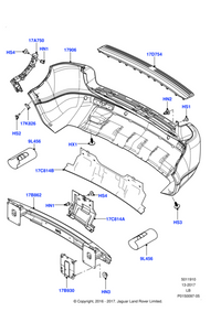 Rear Bumper LR031908 Compatible With Land Rover Freelander 2