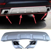 Rear Bumper Cover (Silver) Compatible With Land Rover Discovery 5 L462