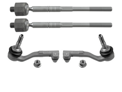 Front Steering Tie Rod End Assembly (Rack End & Tie Rod End ) Left & Right 32107849389 32107849390 Compatible With BMW  M4 M3