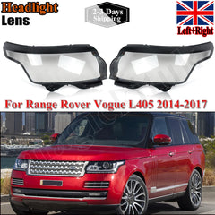 Front Headlight Lens Cover  Car Headlamp Cover Transparent Lamp Shell compatible for Land Rover Range Rover 2013-17(L405).