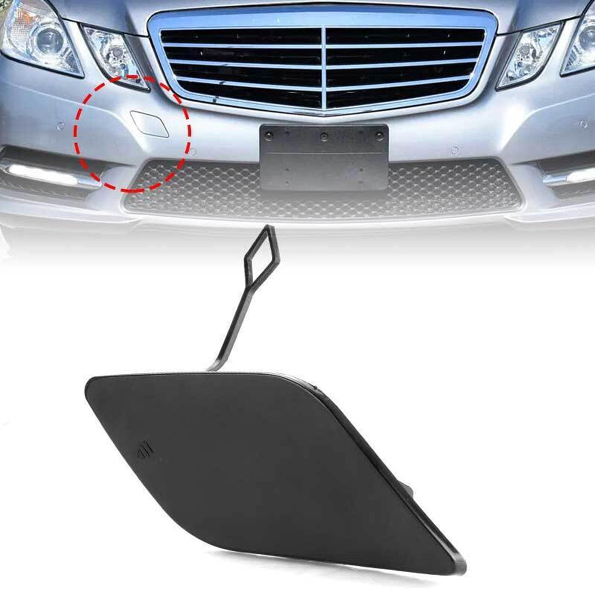 Front Towing Cap 2128850126 Compatible With Mercedes Benz E-Class (W212) (T-1) (2009-2013) Tag No. 304