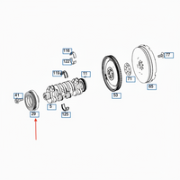 Belt Pulley C-CLASS (W205), CLS (C218), GLC (X253), GLE (W166) VD1219 6510350012 Compatible with MERCEDES-BENZ C-CLASS (W205), CLS (C218), GLC (X253), GLE (W166) (CONTINENTAL)