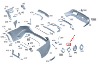 Rear Bumper Bracket A1678857800 Compatible With MERCEDES BENZ GLE W167  &  GLS W167